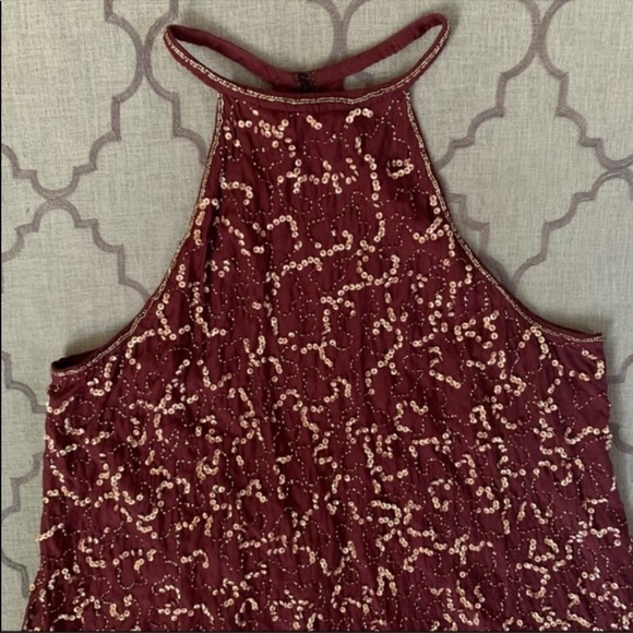 STUNNING RARE Free People Sassy Glam! Sequin Open Back Flying High Mini Dress - Picture 3 of 16